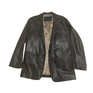 Kenneth Cole Black Leather Jacket